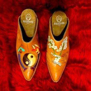 Brother Vellies mermaid doodle mule size US women 9